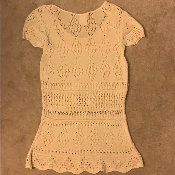 Cream top sz M - Picture 3 of 3